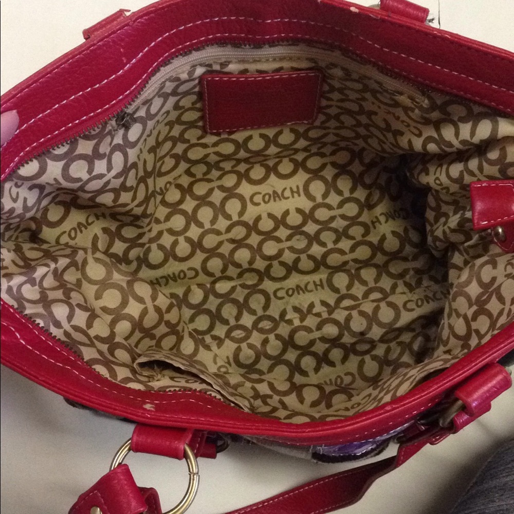 Used Coach patchwork shoulder bag - Picture 6 of 8